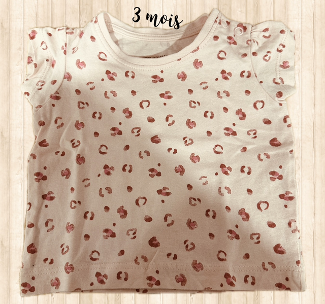 Teeshirt MC, rose, Primark