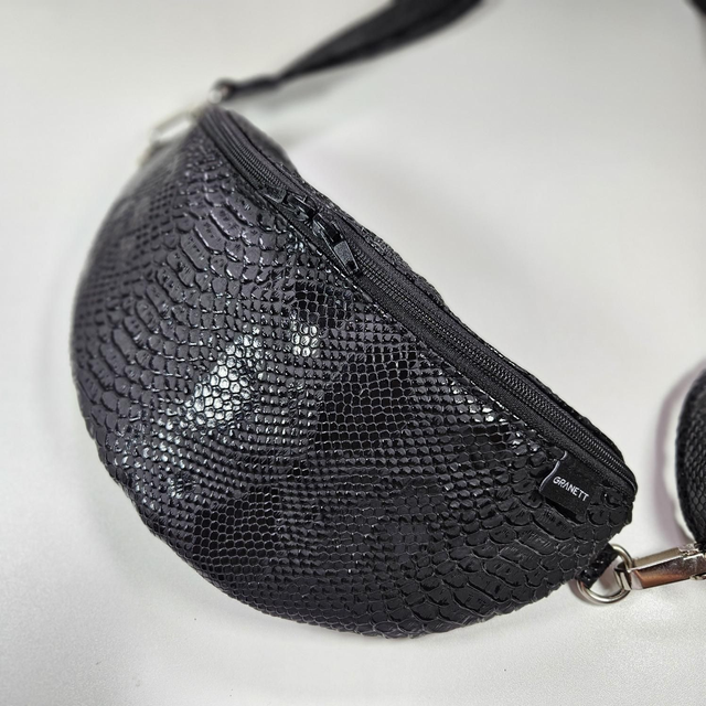 EBEN fekete övtáska SILVER