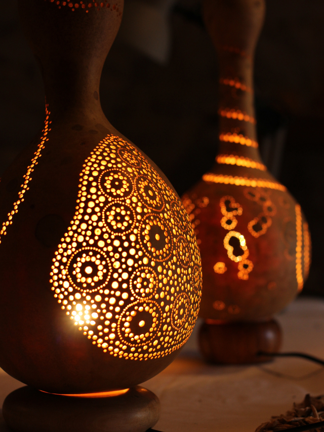 STAGE - Calebasse lumineuse SANS pied de lampe