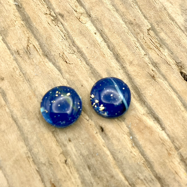 Dark Ocean Midi Studs 