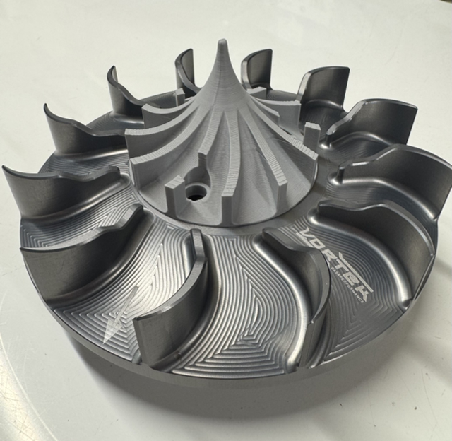 Vortek 3D printed flywheel center