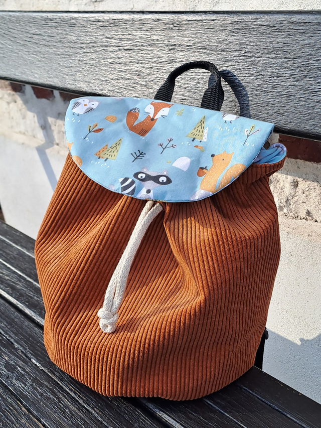 sac à dos velours cotelé