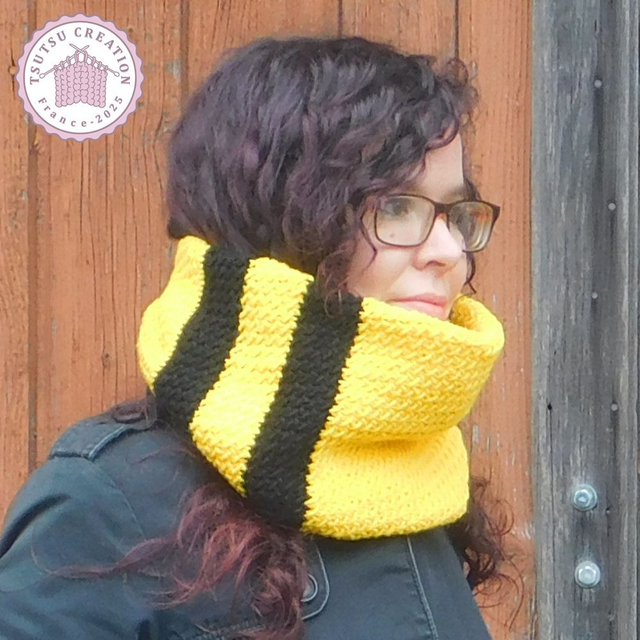 Tour de cou Jaune &amp; Noir