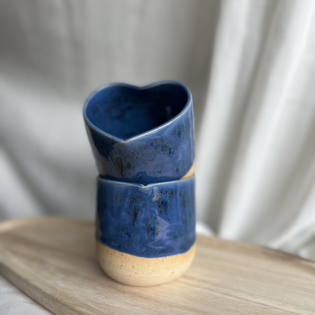 Herzbecher " DARK BLUE"