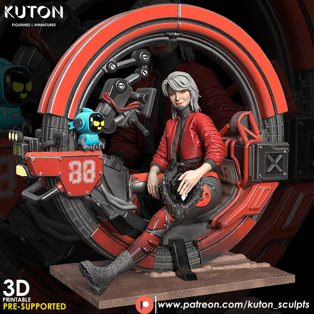 STATUE FINNICK série steampunk