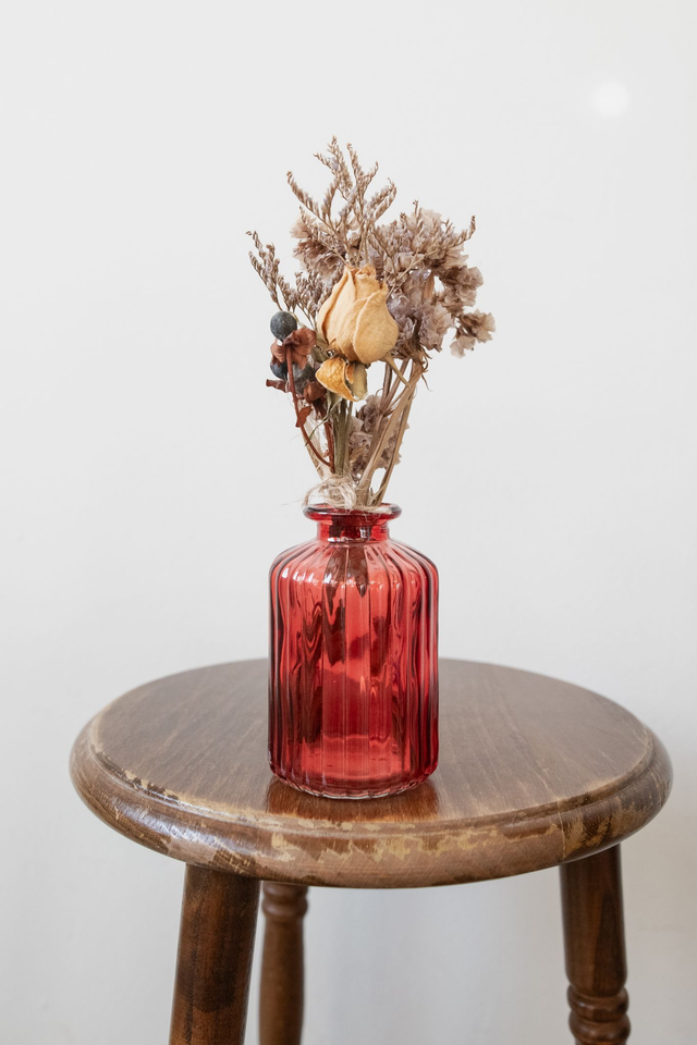 Love Spell Vase 🌹 Vase + fleurs séchées