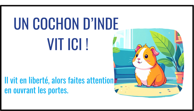 Stickers Cochon d'inde