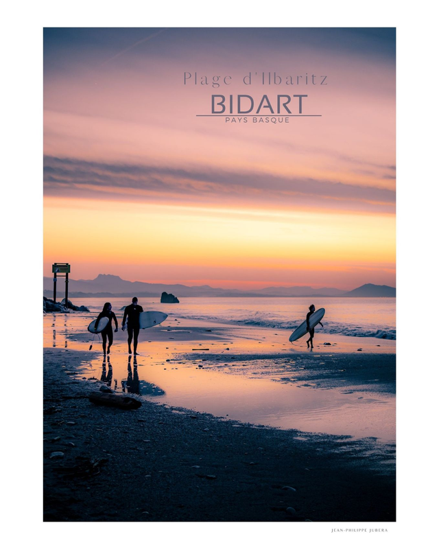Affiche Plage d'Ilbarritz - Bidart