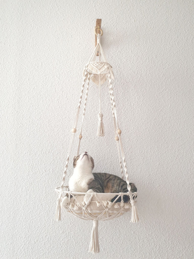 ONAWA Lit suspendu pour chat - Ivoire