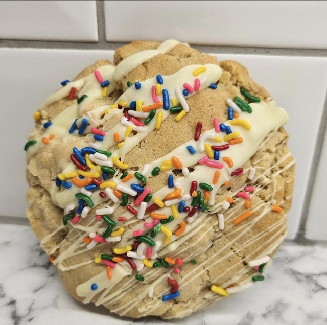 White Sprinkle Cookie
