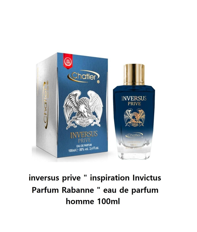 inversus prive " inspiration Invictus Parfum Rabanne " eau de parfum homme 100ml