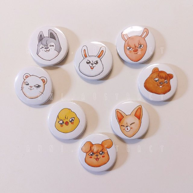 SKZ | "Grrr, we go wild!" Button Badges