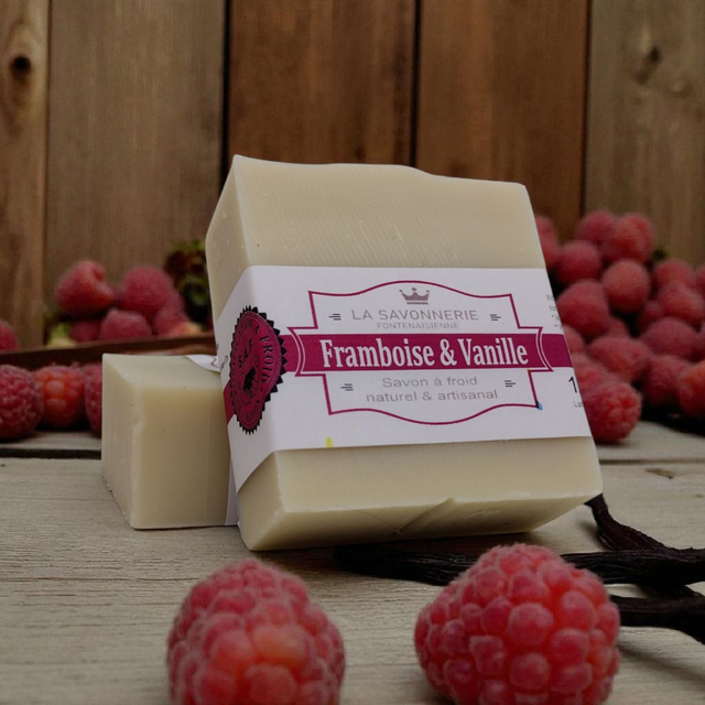 Savon framboise & vanille