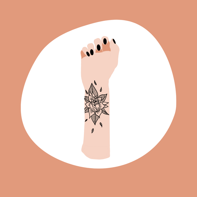 tatouage artistique moyen detaillé