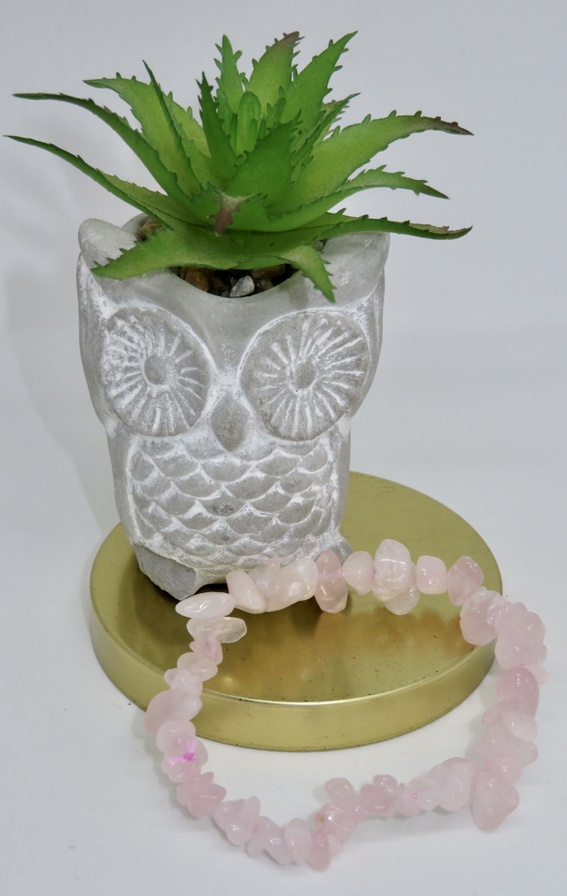 Bracelet baroque Quartz rose