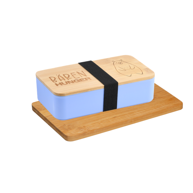 Bärenhunger Lunch-Set personalisiert FSC®-zertifiziertem Bambus