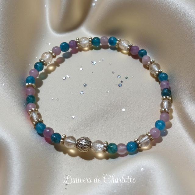 Bracelet "Trio féminin" - Perle 4 mm - REF38