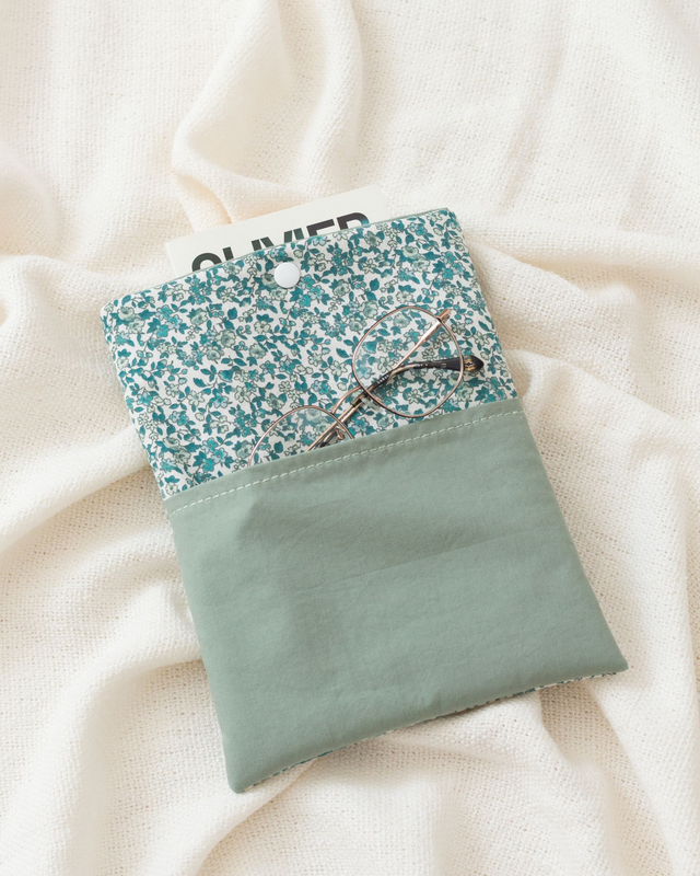 Pochette à livre Hellébore - Petit format avec poche