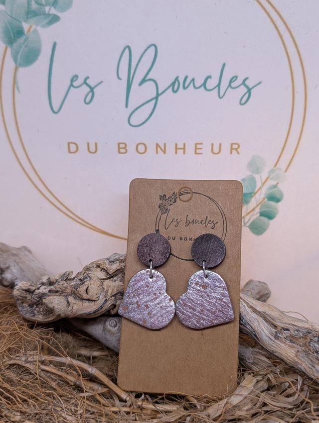Boucles d&#039;oreilles Mini coeur évasion ev001