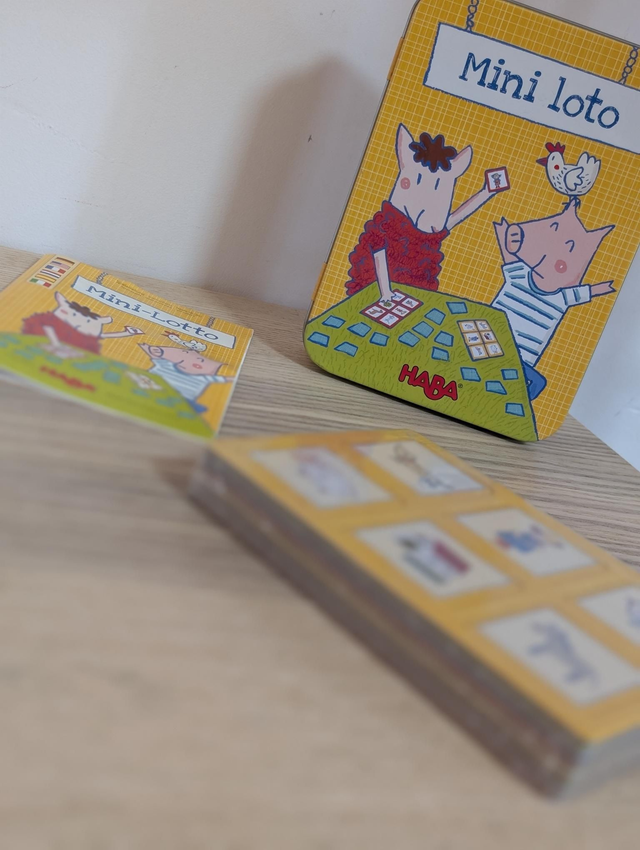 Mini loto Haba - Prix neuf : 19 euros