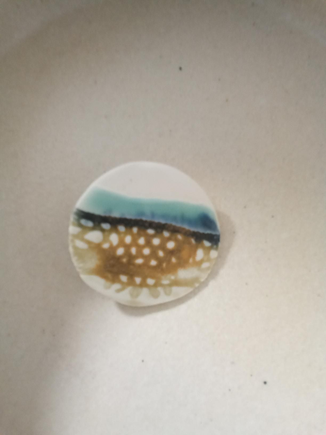 Broche empreinte paysage