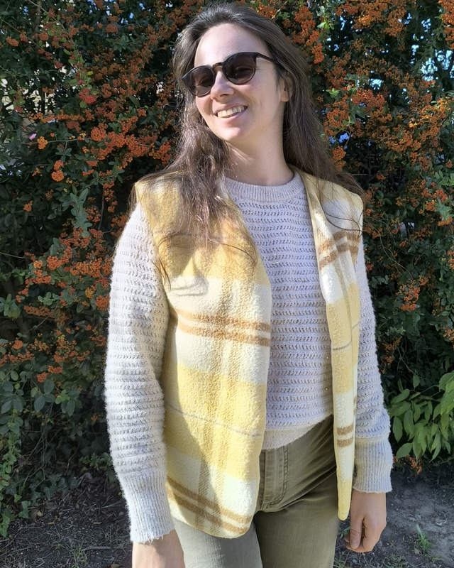 Gilet de berger jaune