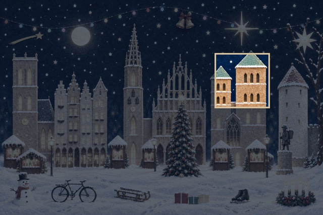 Adventsbild 18 – Die Domtürme