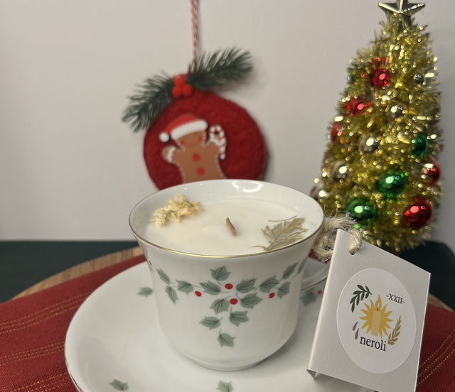 Bougie Thé & Pain d’épices- Noël d’Houx