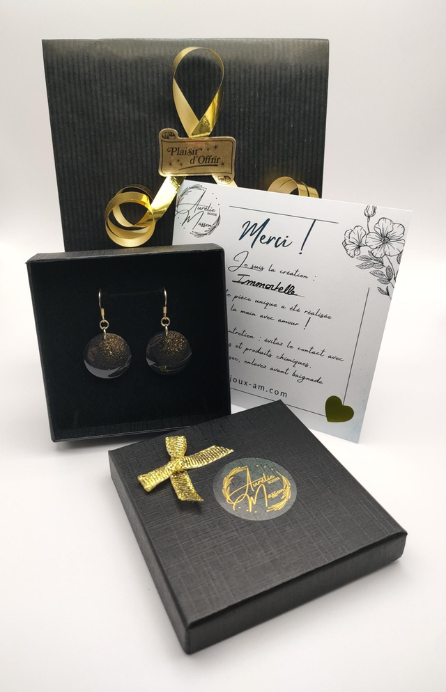 Boucles d'oreilles "Immortelle"