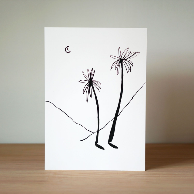 Palm Trees - Ink Original A4