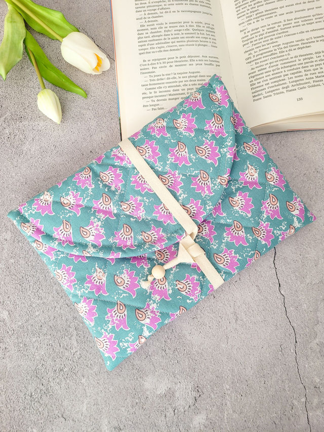 Pochette à livre Romy coton matelassé