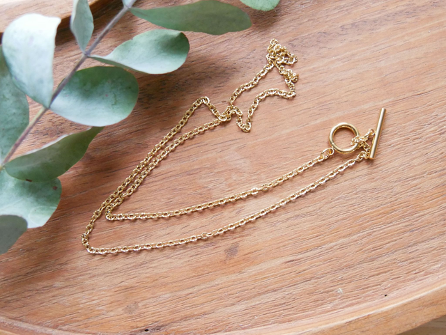 Chaine dorée mailles fines