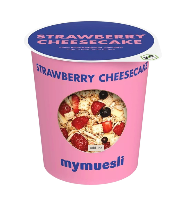 Mymuesli Strawberry Cheesecake - 85g Becher 2go