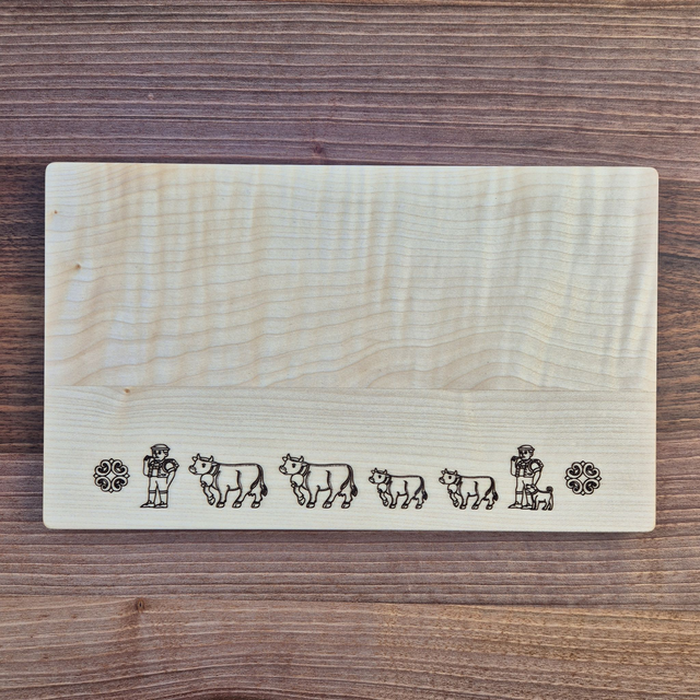 Schneidebrett, Alpabzug