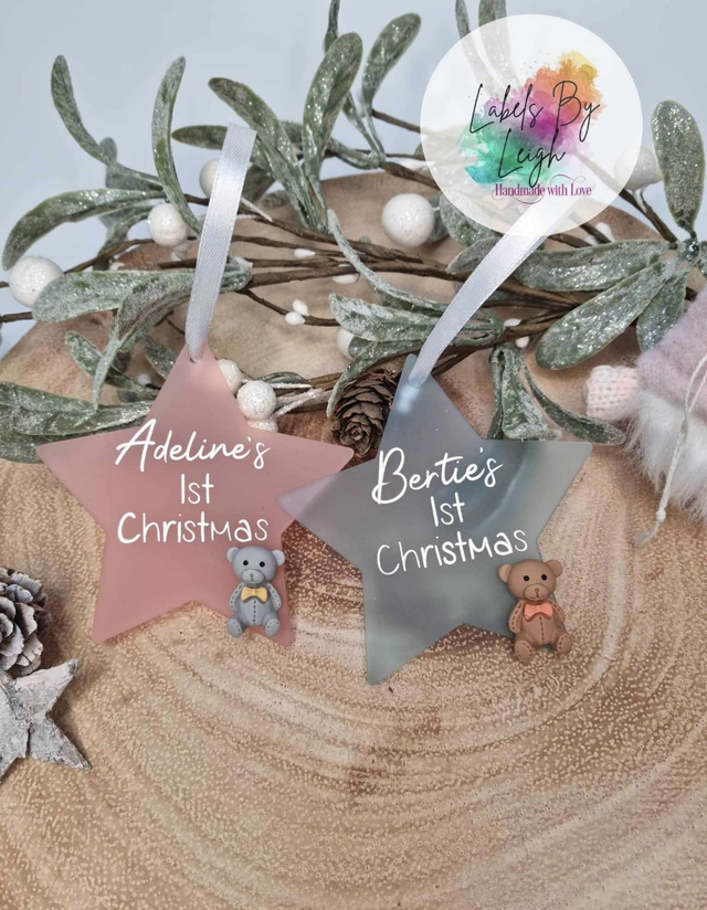 Baby's First Christmas Star Christmas Decoration 