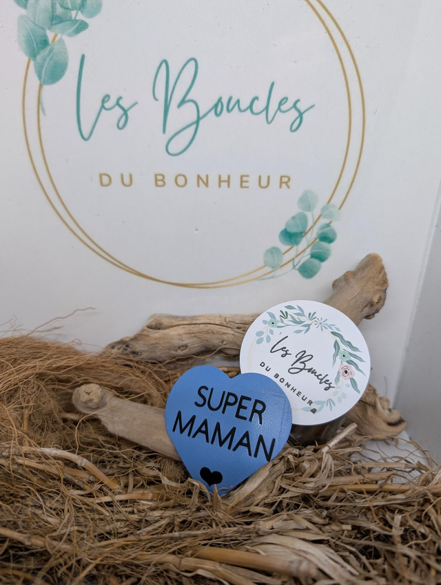 Broche personnalisée Super maman br059