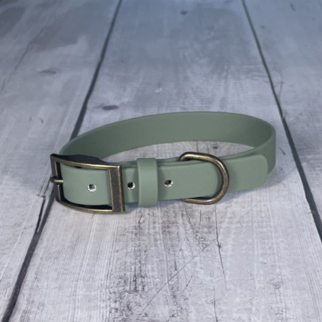 Foggy Green Waterproof BioThane® Collar