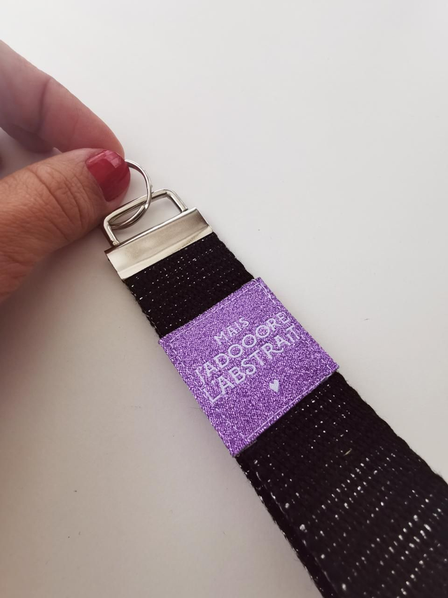 Porte-clefs CHARLIE j&#039;adore l&#039;abstrait 