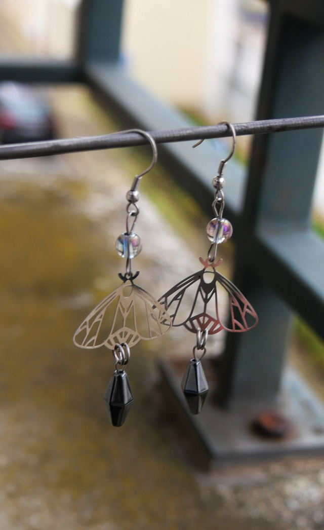 Boucles d'oreille Papillon de nuit