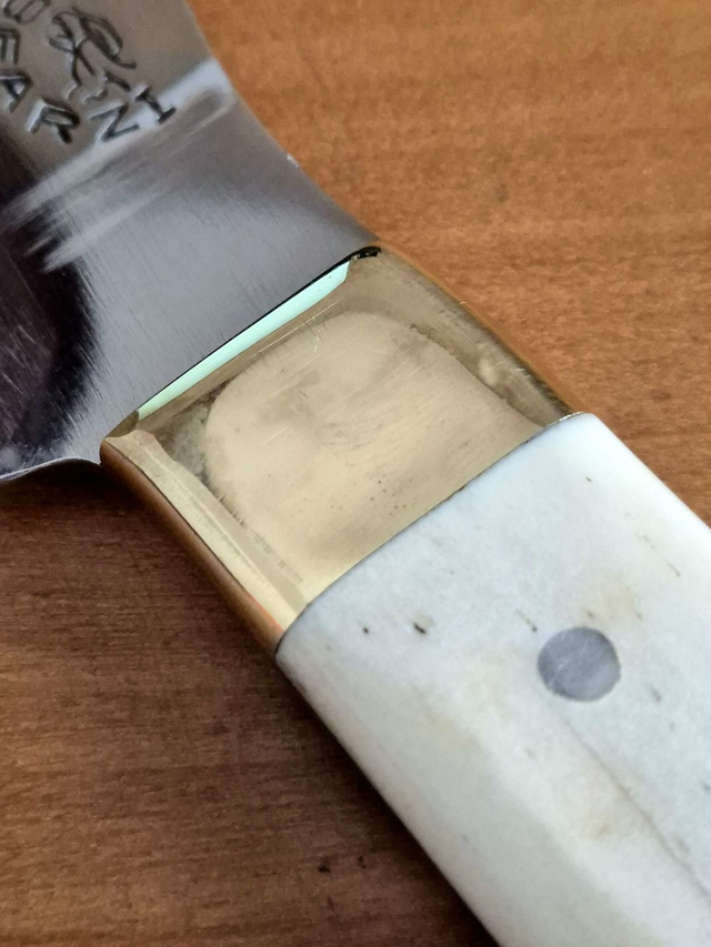 Faca Mineira 4 Pol Aço Inox 420c Osso Bovino Bainha