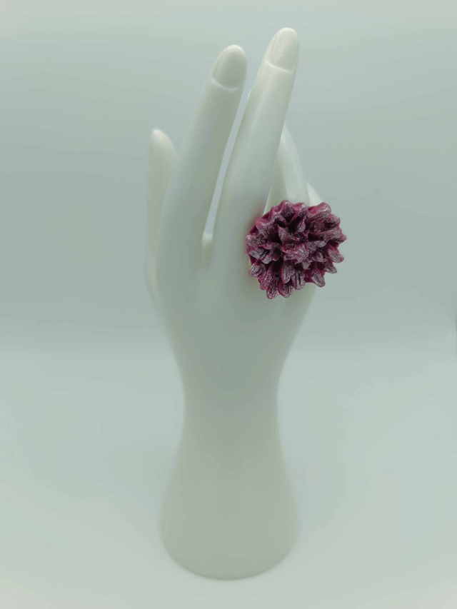 Bague en porcelaine froide Dahlia 