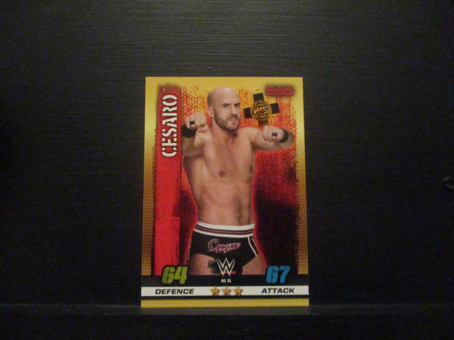 Cesaro - Raw Slam Attax 10th Edition Original Trading Card #91
