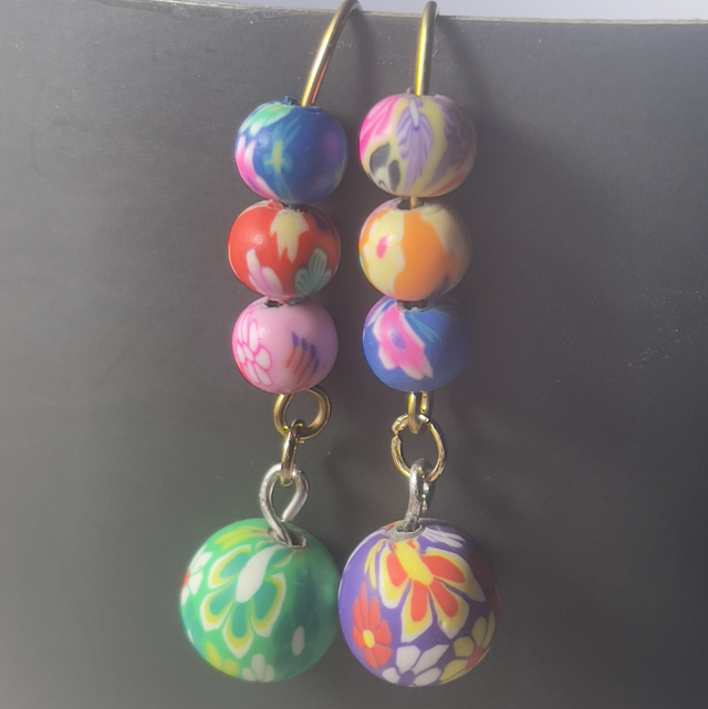 BO5 - Boucles d’oreilles perles silicone 