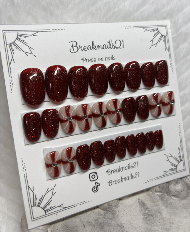 Candy cane rouge