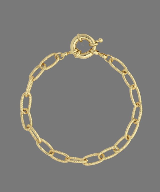 Gold Plated Wheat Chain Bracelet