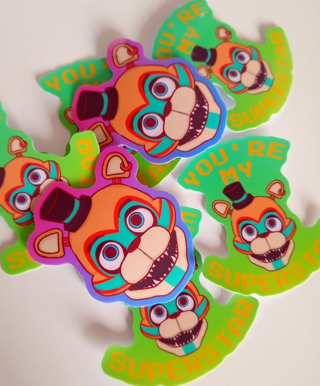 Glamrock Freddy Five Nights at Freddy's sticker