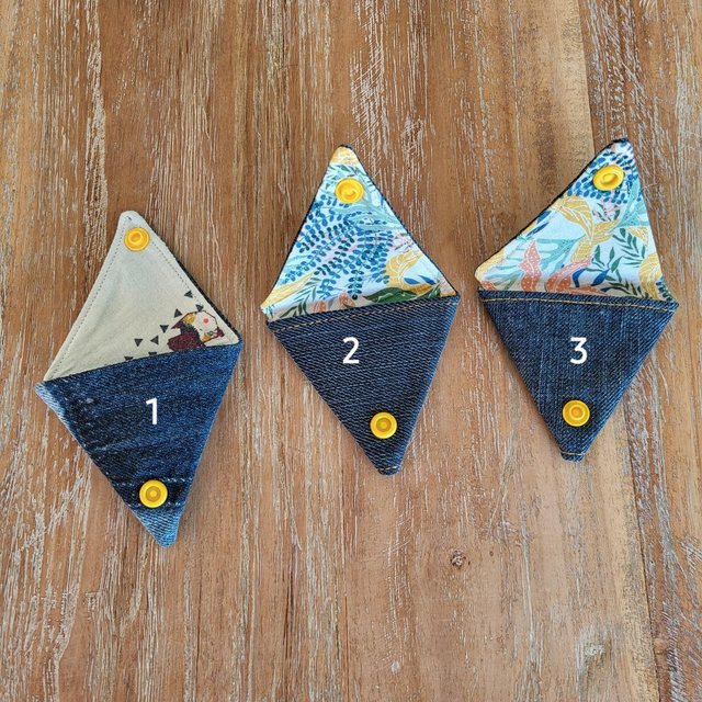 Porte-monnaie Origami Pression Jaune