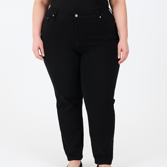 1065-Jean mom avec strass