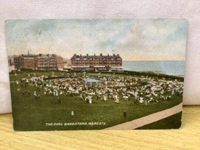 The Oval Bandstand, Margate, Kent, Posted E.T.W. Dennis & Sons Ltd. Postcard. No. R123 £2.00