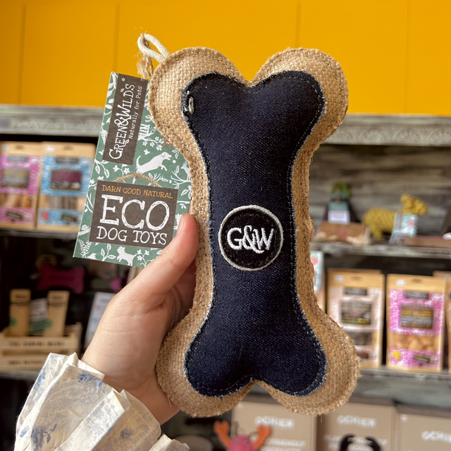 Green & Wild's Boney Den 'M', Eco Dog Toy